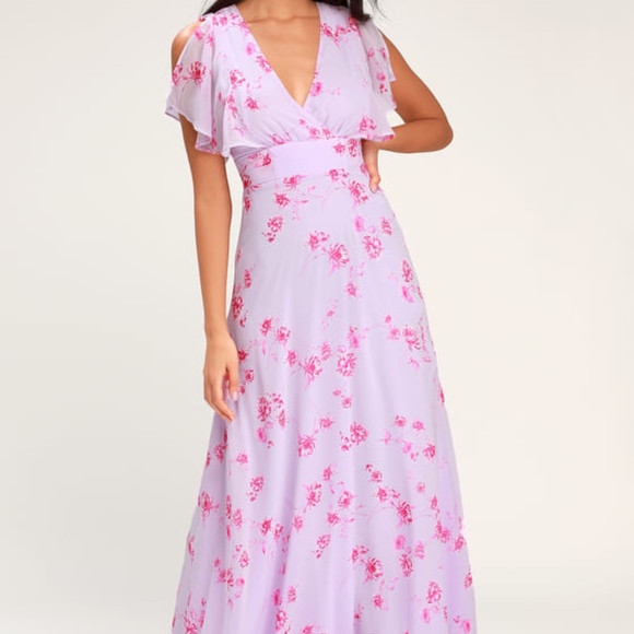 Lulus Dresses & Skirts - NWT Lulu's lavender semi-formal maxi dress